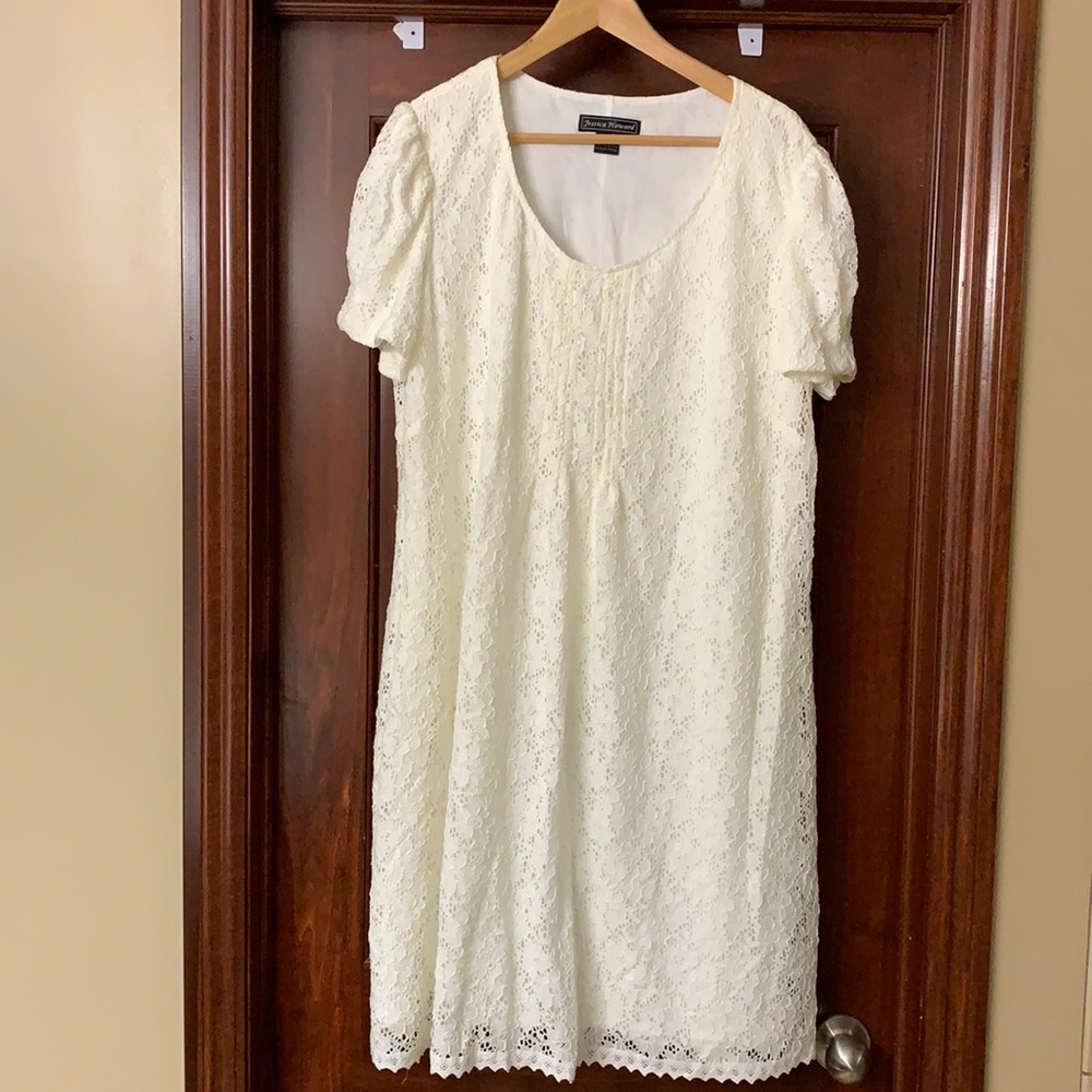 Jessica Howard white lace dress sz 18 EUC